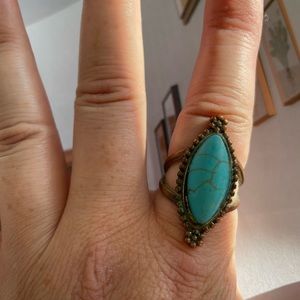 Antique blue stone ring